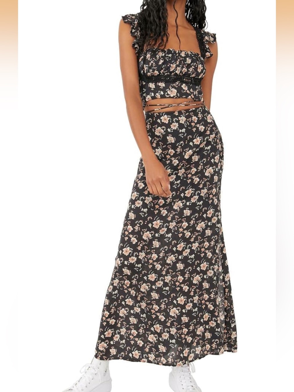 Free People Bijou Floral Print Matching Set